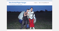 Desktop Screenshot of onearmedpaperhanger.com